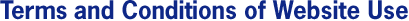 Terms and Conditions of Website Use