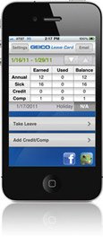 Federal Leve Card App - iPhone