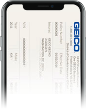 Image of ID Card view in Mobile app