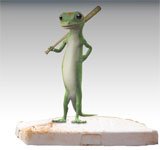 baseball Gecko Gecko with baseball bat
