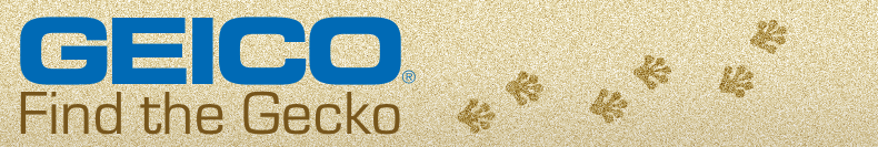 Find the GEICO Gecko sweepstakes banner