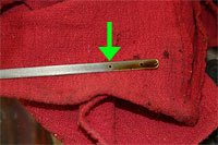 oil level on dipstick