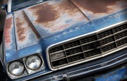 car with faded paint