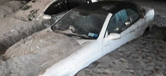 Hurricane Sandy car