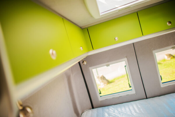 RV Storage Compartments. Modern Camper Van Cabinets.