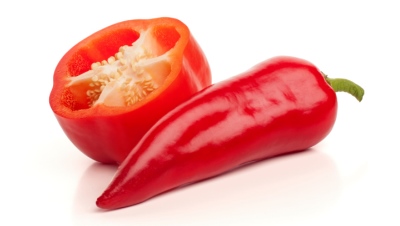 Two red peppers