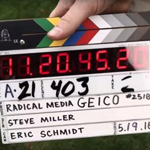 behind the scenes marker clapboard