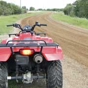 atv on dirt path