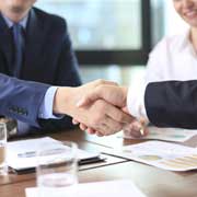 businessmen shaking hands