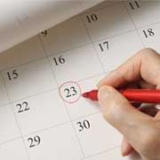 circling date on calendar