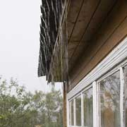 rain overflowing gutters