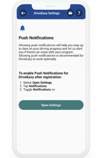 Push notification instructions