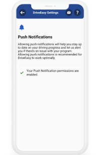Confirm push notificaitons