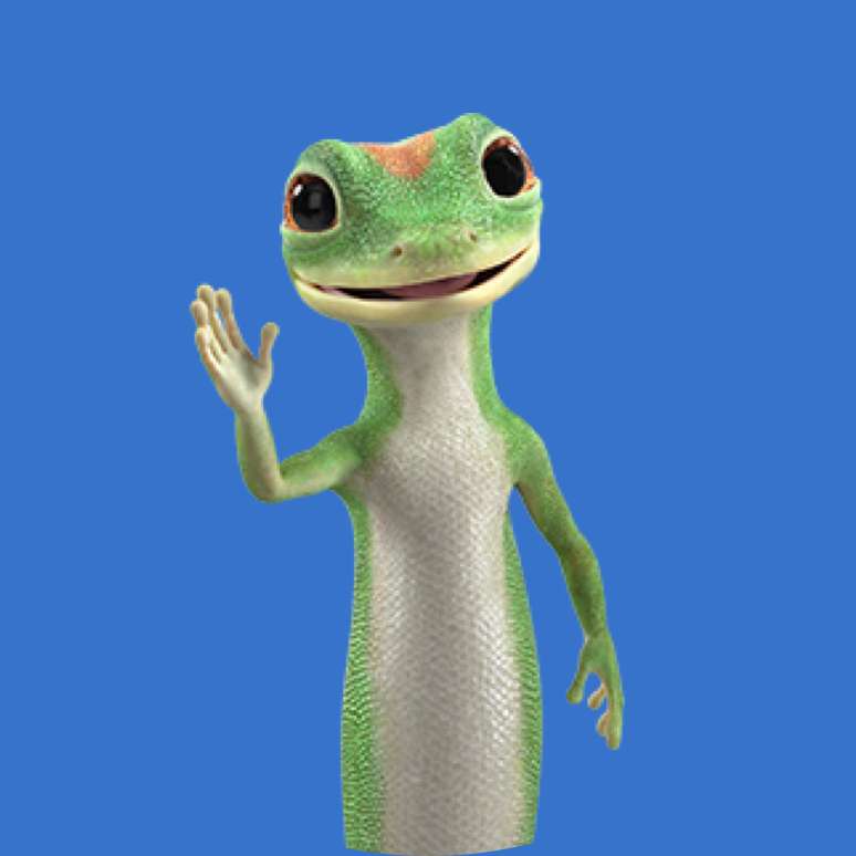 gecko waving